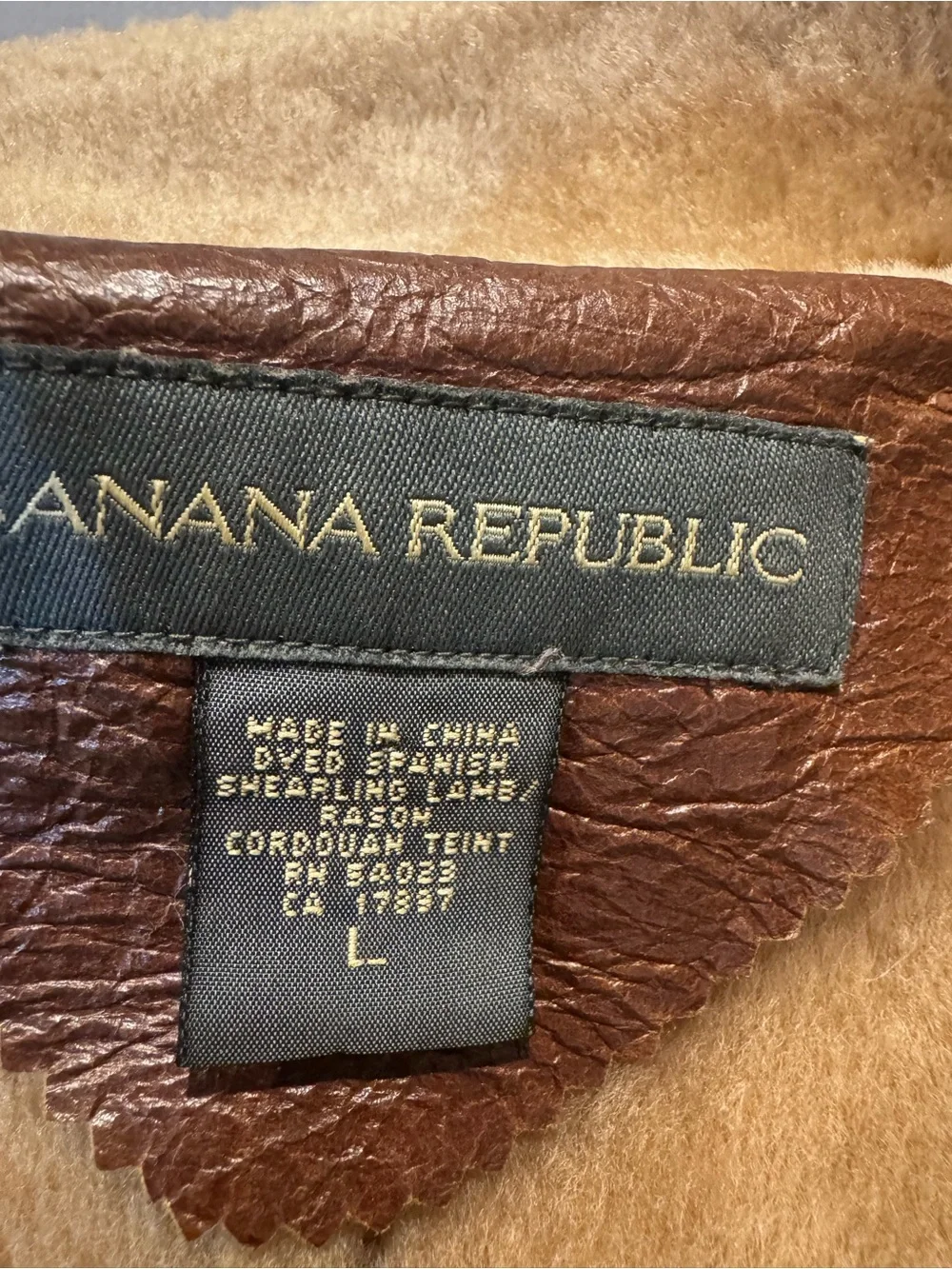 Banana Republic’s leather jacket